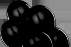 200 BLACK BALLOONS TRANSPARENT PNG FILES, PHOTOSHOP OVERLAYS Product Image 9