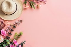 Flatlay photo, tropical holiday with copy space Product Image 1