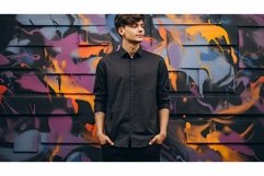 graffiti dark grey shirt Product Image 1