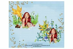 Mermaid ClipArt Afro American Mermaid Clip Art Product Image 7