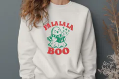 Fa La La La Boo SVG, Creepmas PNG, Spooky Christmas Design Product Image 2
