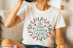 Christmas Fa La La La La La La La SVG PNG T-shirt Design Product Image 3