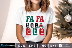 Fa La La La La La La SVG ,Christmas SVG Design Product Image 1