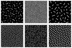 Dark trendy seamless vector patterns Product Image 11