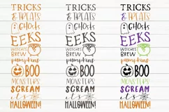 Halloween Vertical Porch Sign, Halloween Subway SVG Product Image 2