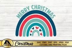 Christmas SVG PNG EPS DXF Christmas Rainbow SVG Baby SVG Product Image 5