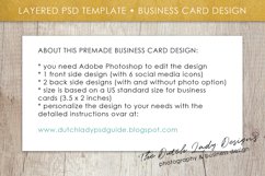 Business Card Template for Adobe Photoshop - Layered PSD Template - Design #3 Product Image 6