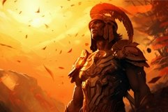 Majestic warrior in golden light Product Image 1
