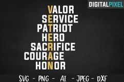 Veteran SVG PNG DXF Circut Cut Silhouette 3 Patriotic SVG Product Image 1