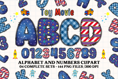Sheriff Toy Alphabet PNG Clip Art, toy movie letters doodle Product Image 1