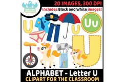 Big Alphabet Letter Clipart Bundle - Lime and Kiwi Designs Product Image 14
