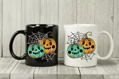 Halloween Pumpkins Sublimation | Carved Pumpkins Design Product Image 3