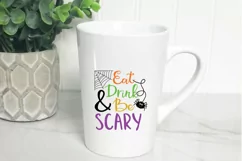 Eat Drink and Be Scary SVG Cut File - Halloween SVG File Product Image 5