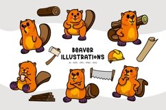 Beaver Illustrations Product Image 1