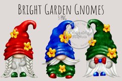 Garden Gnome Bright Colours Clipart Product Image 1