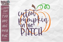 Cutest Pumpkin in the Patch SVG, Kids Halloween SVG Product Image 1
