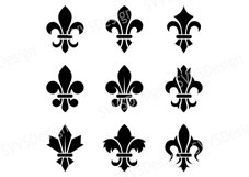 Fleur de Lis, Clipart, Vector, SVG, PNG.  (sv) Product Image 1