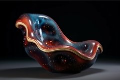 Cosmic chaise lounge concept on dark background Product Image 1