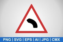 Vector Left bend Icon Product Image 1