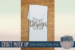 Flour sack tea towel Craft mock up |High Resolution JPEG Product Image 1