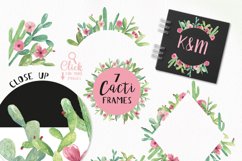 Cacti Cacti Watercolor Clipart Package - 52 pieces Product Image 6