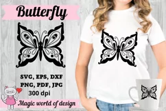 Beautiful Butterflies svg Silhouette Cameo Cricut Cut files Product Image 1