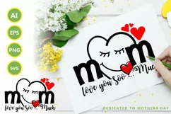 Mothers Day | Cute Mom Vector| AI, EPS, PNG, SVG Product Image 1