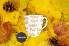Autumn Bistro mug mockup, Fall mug PSD mockup Smart Object Product Image 3