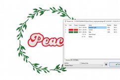 Peace Wreath - Machine Embroidery Design 2 sizes Product Image 2