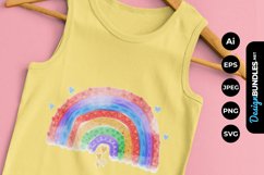 Watercolour Rainbow Clipart Product Image 1