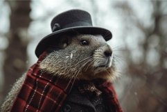 Unusual Anthropomorphic marmot wearing aristocratic furry co Product Image 1