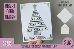 Christmas insert card design| Paper cutting | Cricut Joy svg Product Image 1