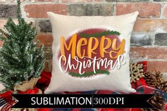 Merry Christmas - Hand Lettered Sublimation Product Image 1