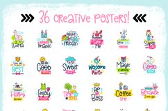 36 Funny Color Cards with Quote Product Image 5