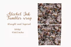 Tumbler wrap 20oz, Alcohol ink background black png Product Image 3