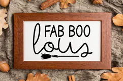 Fab Boo Lous Sign SVG, Farmhouse Halloween Sign Product Image 3