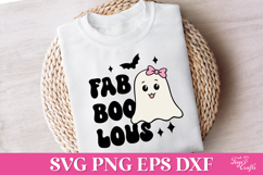 Fab boo lous Cute Halloween Ghost SVG Product Image 2