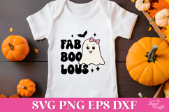 Fab boo lous Cute Halloween Ghost SVG Product Image 4