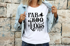Fab Boo Lous Halloween SVG Quote Product Image 2