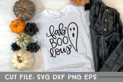 Fab Boo Lous, Hand Lettered Halloween Ghost SVG Product Image 3