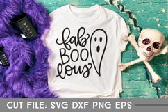 Fab Boo Lous, Hand Lettered Halloween Ghost SVG Product Image 4