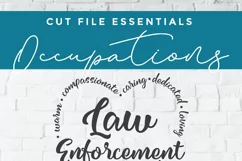 Law enforcement svg - a police svg file for a woman / female Product Image 4