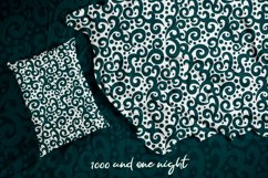 Teal and Gold Seamless Pattern, File for Fabric, Vinyl Print Product Image 8