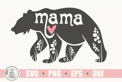 Mama bear svg, baby bear svg, mom life svg Product Image 4