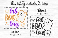 Halloween Ghost T-shirt | FabBOOlous SVG Design Product Image 2