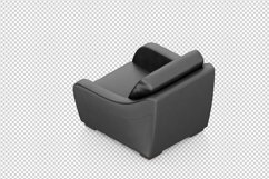 Isometric Arm Chair 3D isolated render Product Image 1