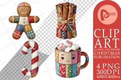 Christmas Treat Patchwork Sublimation Product Image 1