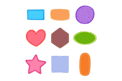 fabric patches set cartoon Product Image 1