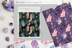 Mystical patterns watercolor pattern set Product Image 3