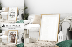 Christmas Frame Mockup PSD JPG PNG Product Image 1